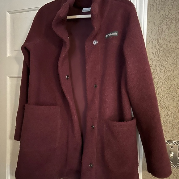 Columbia Jackets & Blazers - Columbia Women's Deep Burgundy Teddy Jacket